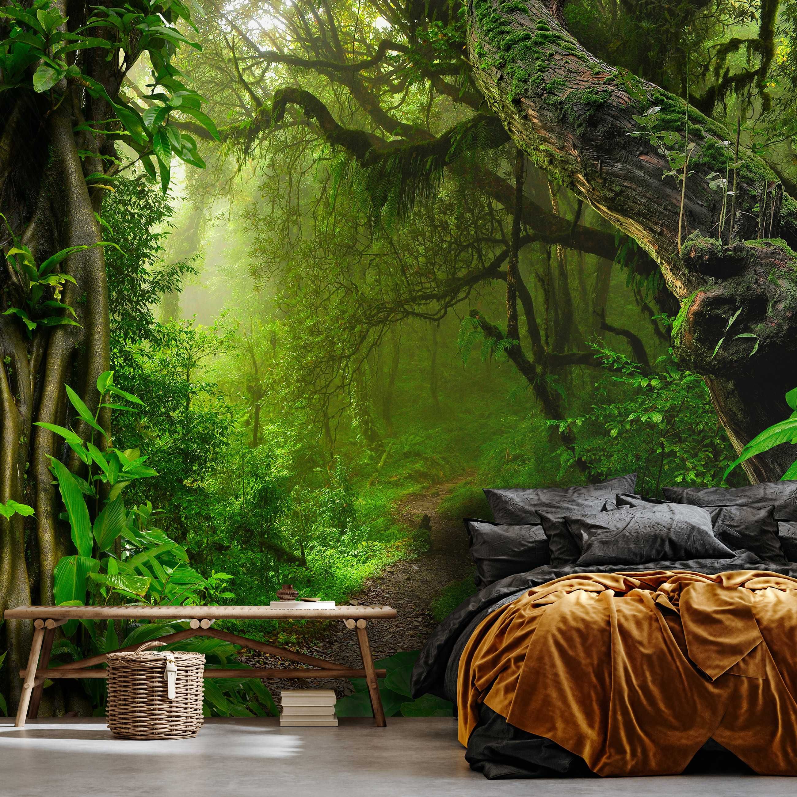 Fototapeta Dżungla Las Tropiki Do Pokoju 3D Na Twój Rozmiar + KLEJ