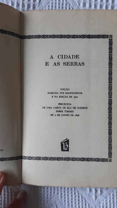 "As cidades  as serras" de Eça de Queiroz