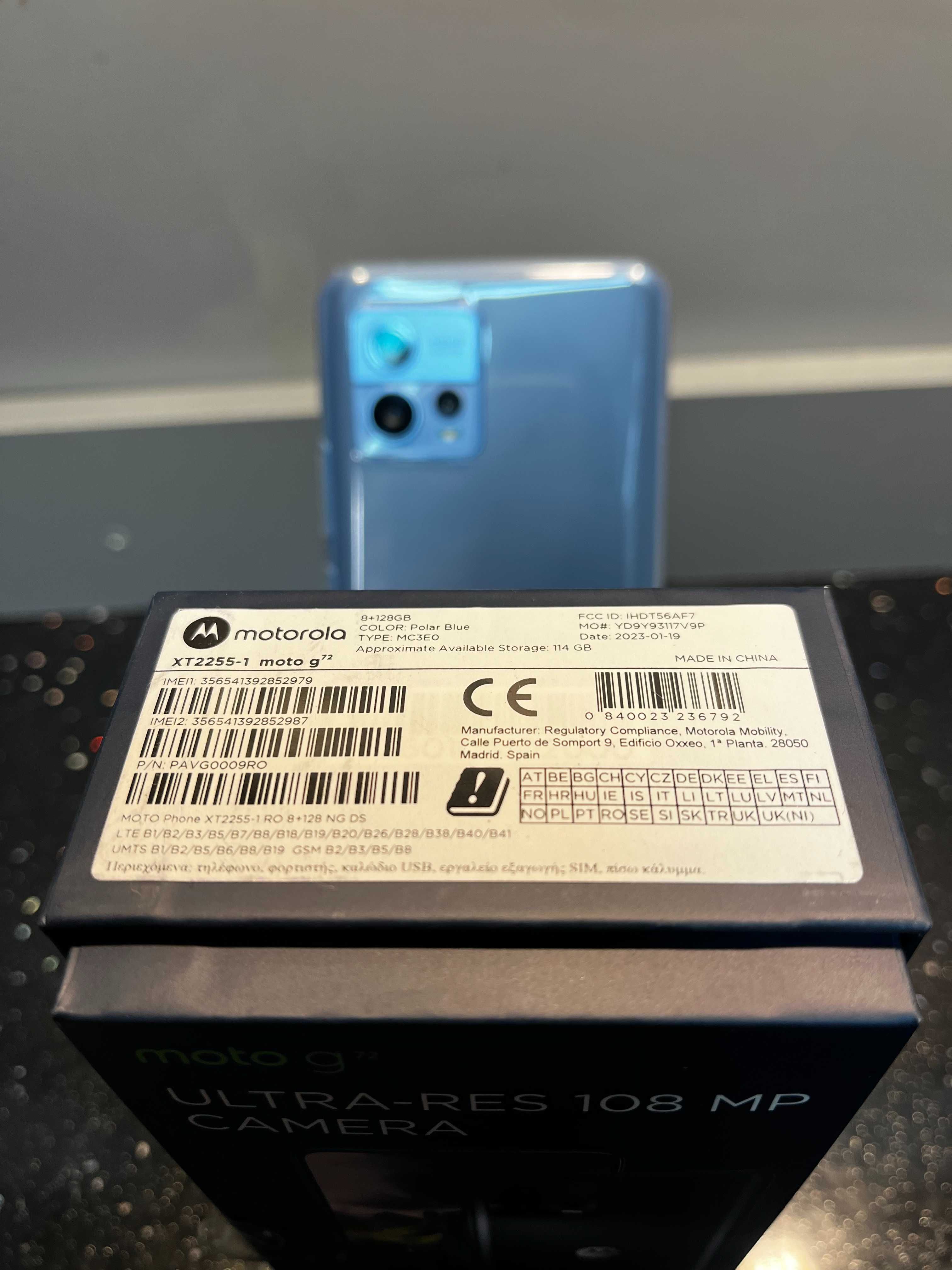 Motorola Moto g72 - 8/128Gb, Polar Blue, Gwarancja sklep