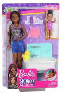 Barbie Skipper Opiekunka dziecięca z wanną FXH06