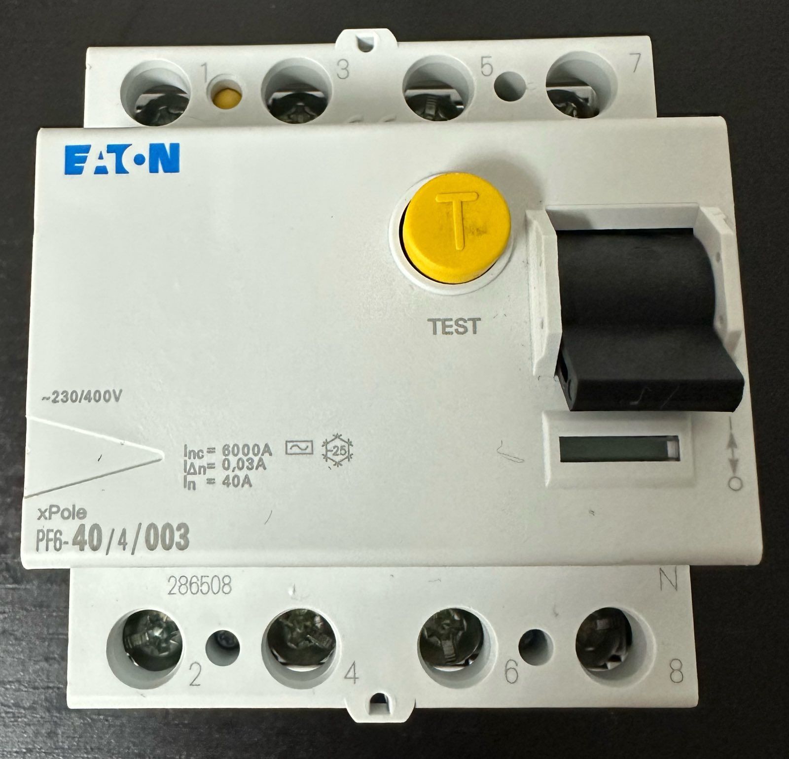 Пристрій захисного відключення Eaton (Moeller) 40A 30мА 2-полюснийPF6-