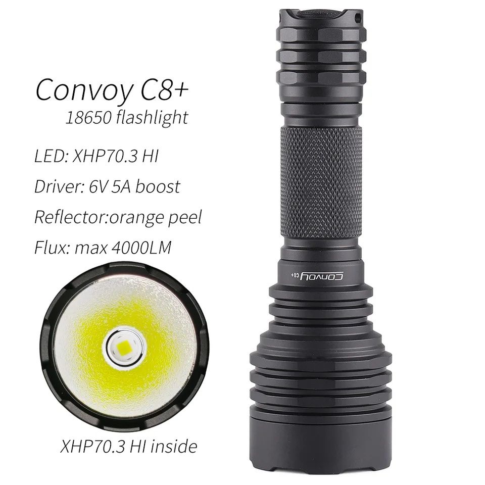 Ліхтар Convoy C8+ Cree XHP70.3 HI ОРИГІНАЛ