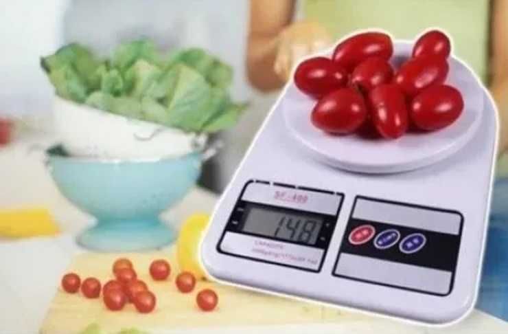 кухонні ваги до 10 кг + 2 батарейки