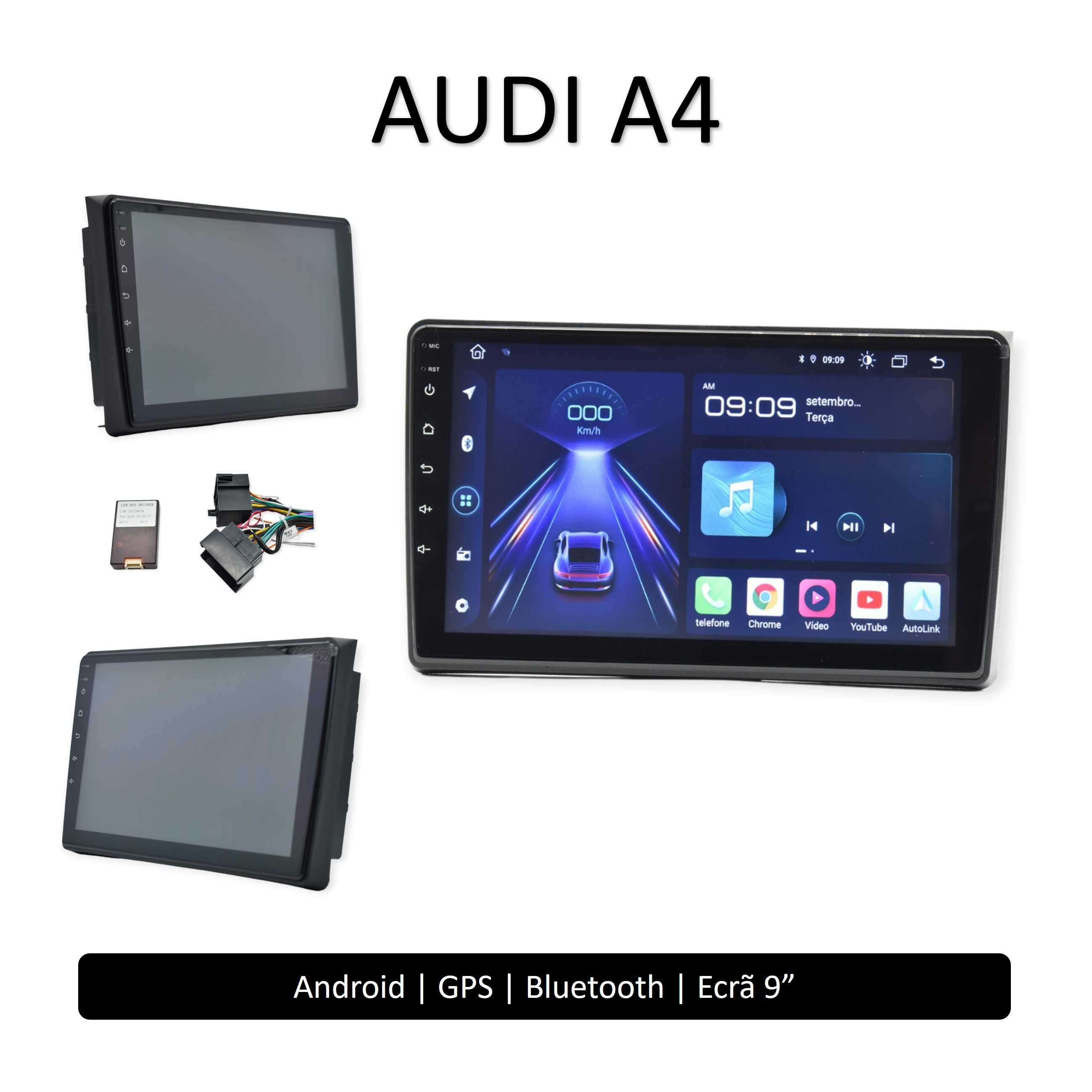 Rádio Audi A4 Auto Rádio 2 DIN Android • Wifi GPS BLUETOOTH + câmara
