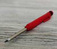Олівець з висувним стержнем та точилкою червоний
