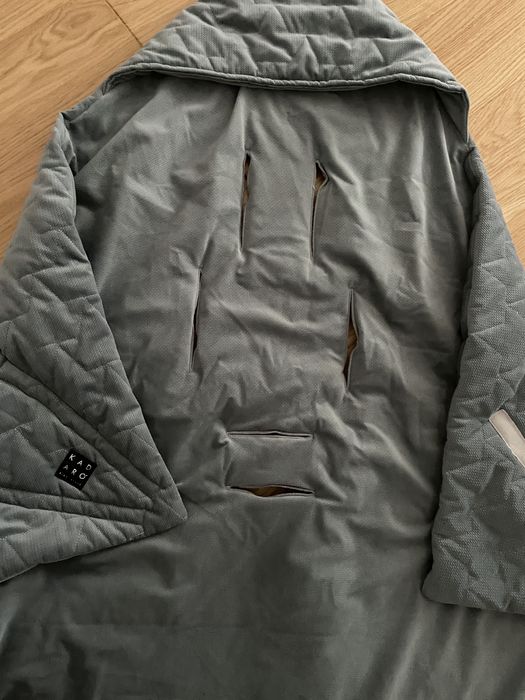 Kocyk spiworek do wozka nosidelka fotelika kadaro miekki cieply khaki