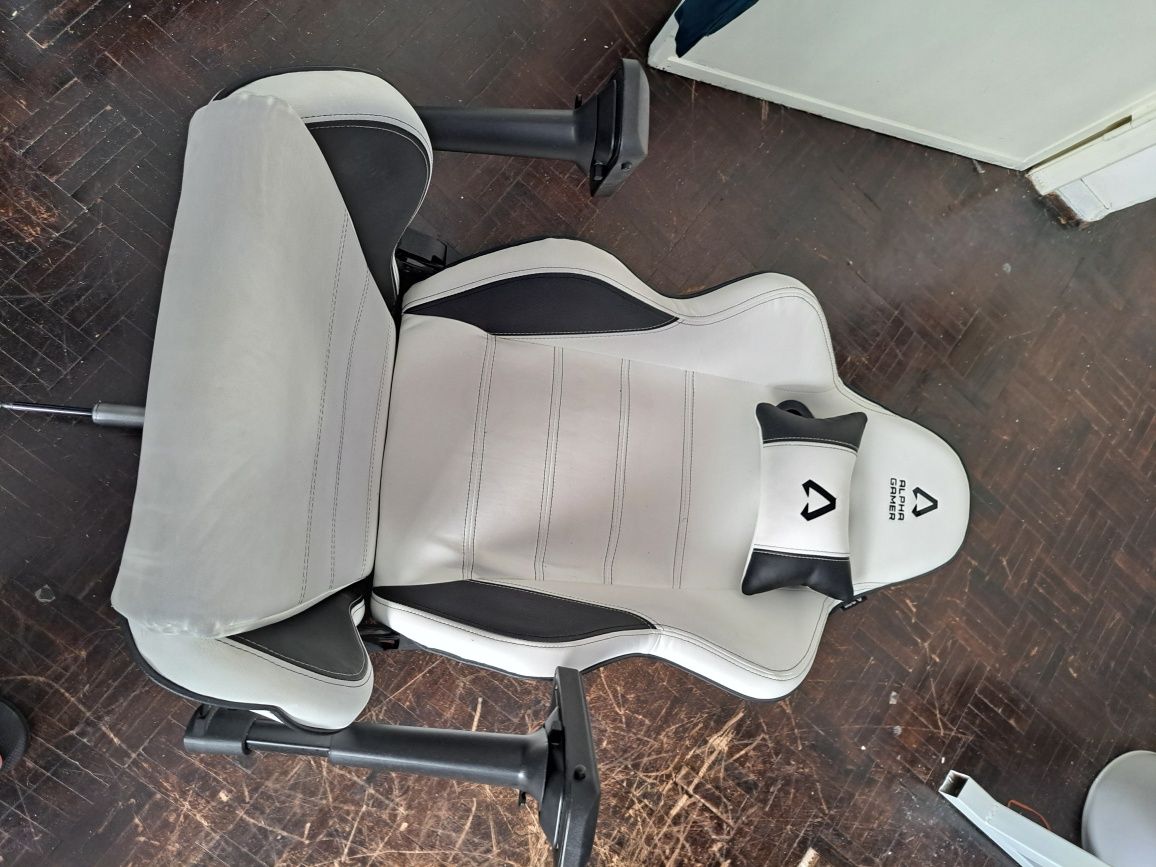 Cadeira apha gaming branca ( pé partido )