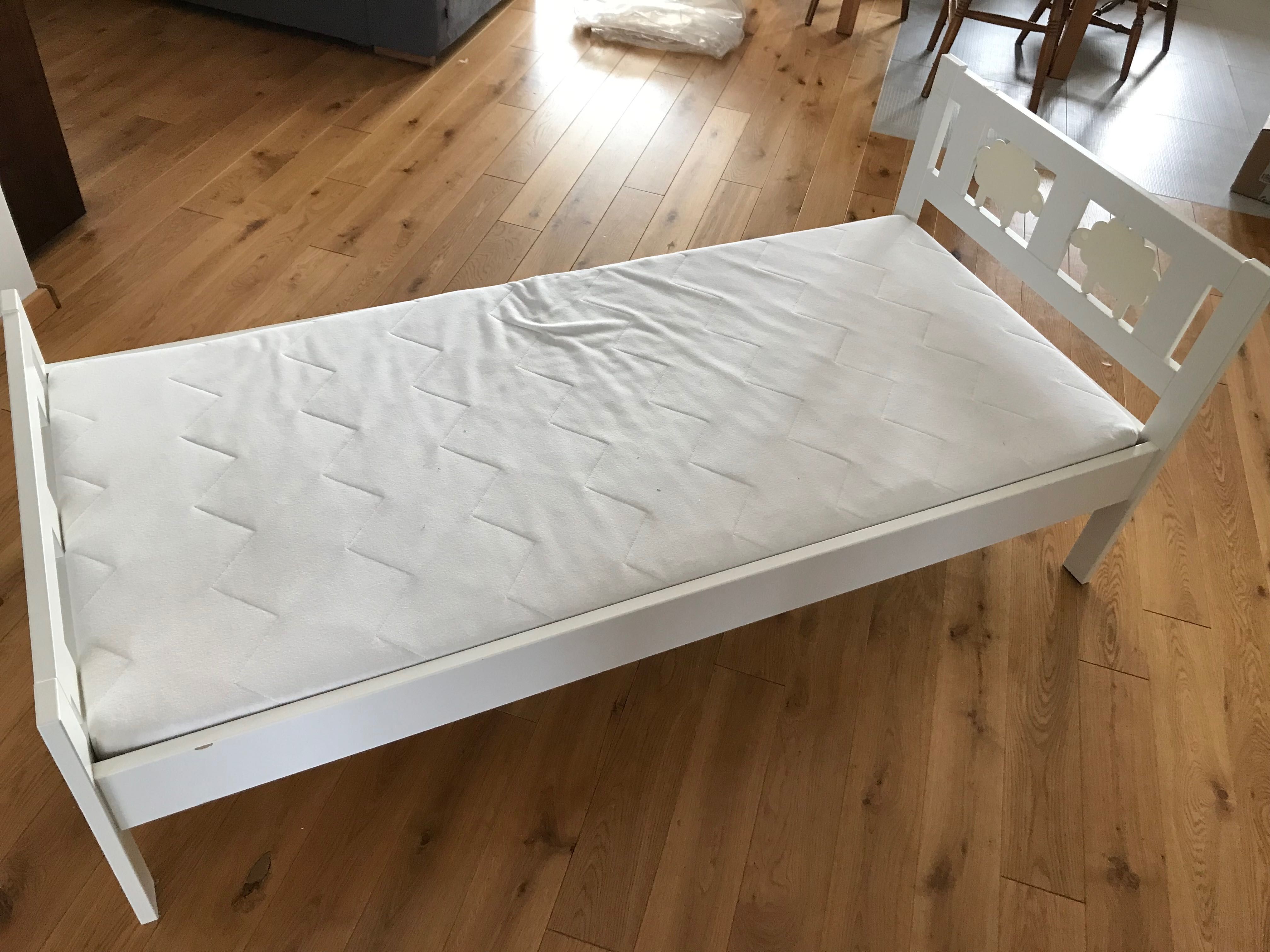 Łóżko dziecięce z materacem Ikea Kritter i Underlig