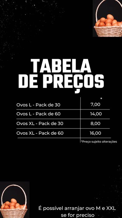 Vendo ovos caseiros