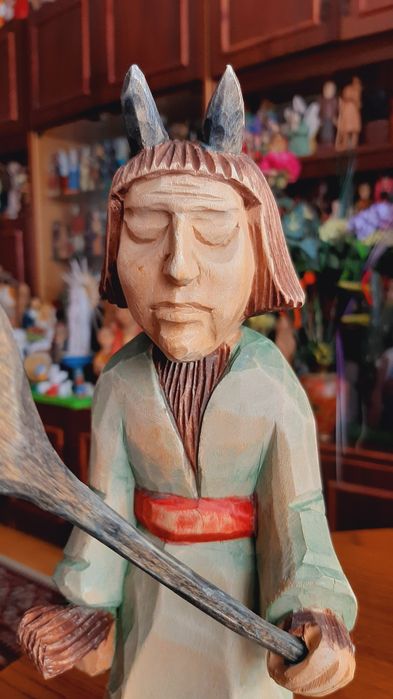 Diabeł rzeźba ludowa