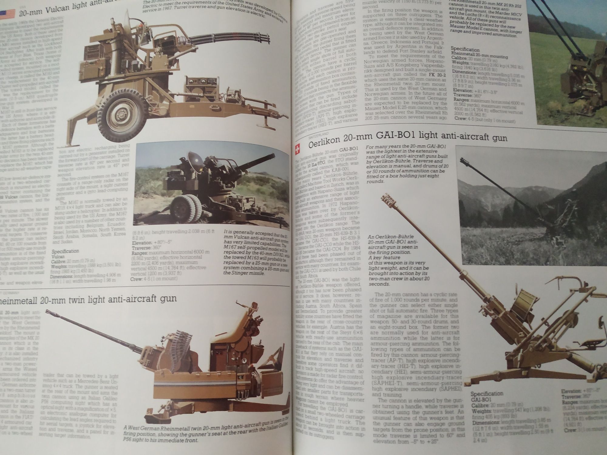 Livro militar "The Directory of Modern Military Weapons"