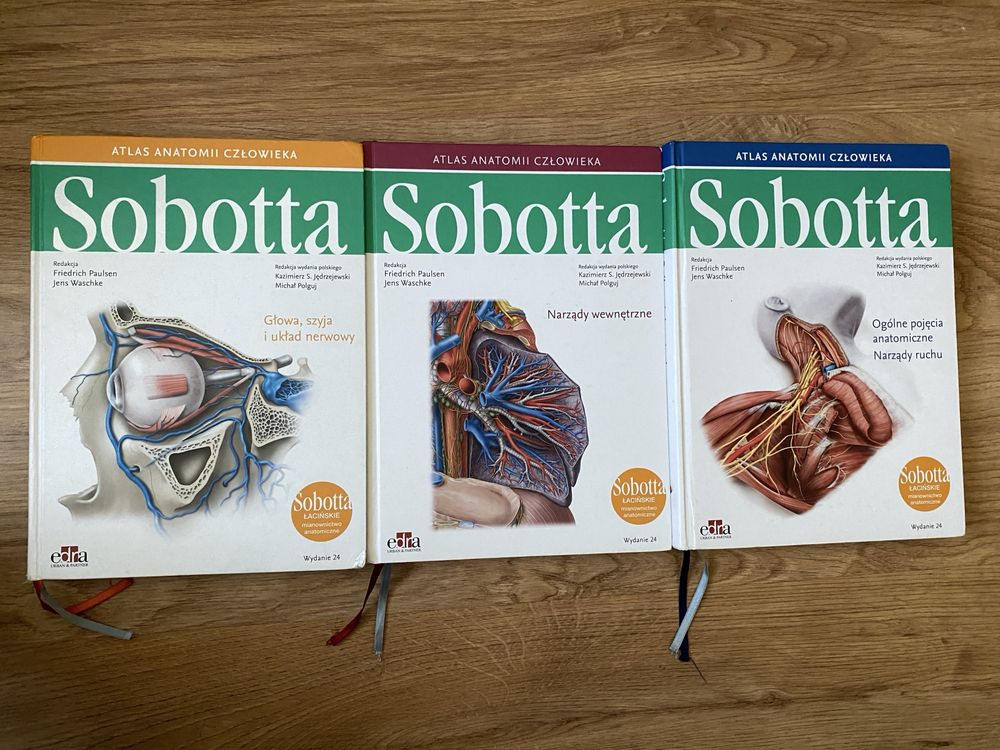 Atlas anatomiczny sobotta 2019 - ŁACIŃSKIE mianownictwo