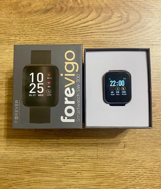 Zegarek smartwatch Forever Forego SW-300 czarny
