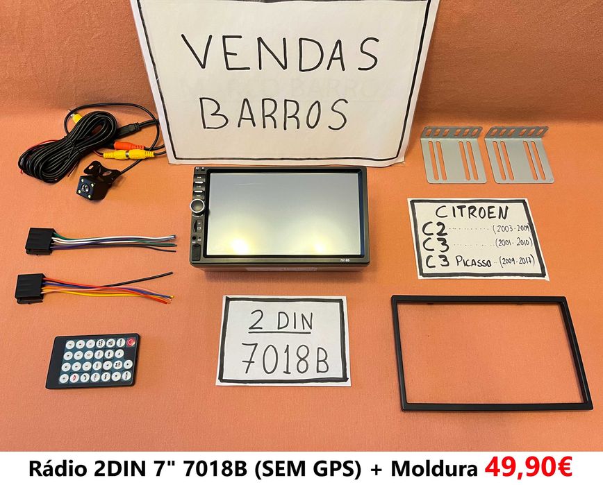 (NOVO) Rádio 2DIN • CITROEN C2 C3 • Android GPS [4+32GB]