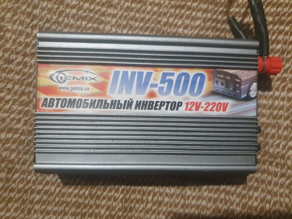 Инвертор автомобильный gemix 12v-220v