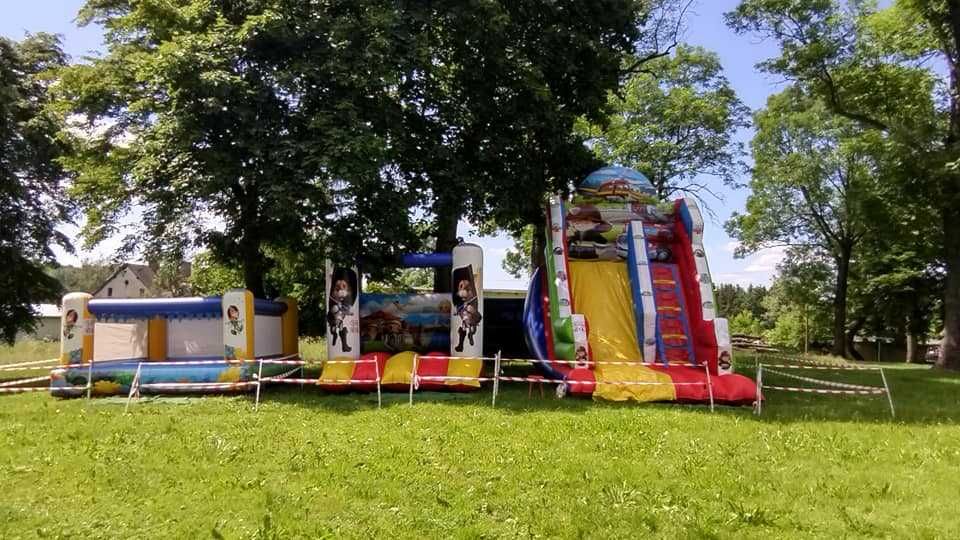 Przyczepa Plac Zabaw Małpi Gaj - Mobilna Sala Zabaw Zjeżdżalnia Basen