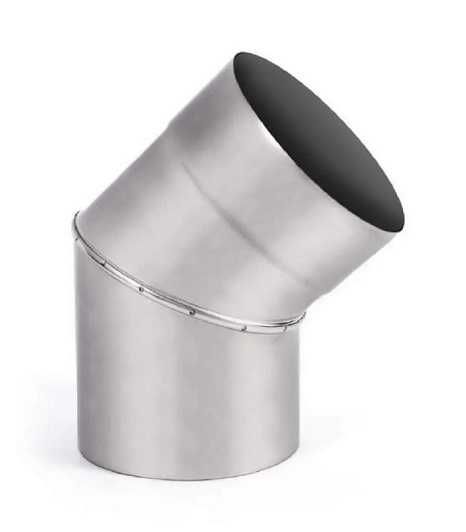 Одностінні димоходи з нержавійки Ø100-250(0,5)труба,коліно,трійник