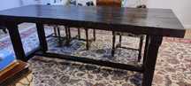 Mesa de fazenda em Carvalho