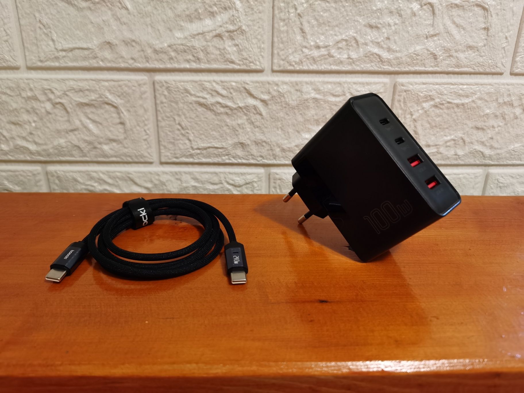 100w GaN + кабель