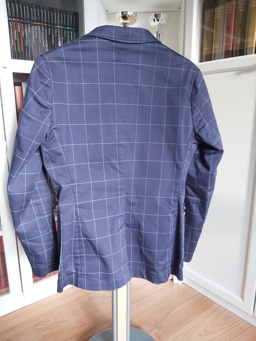 Marynarka Męska - niebieska w kratę. ZARA MEN. R.46