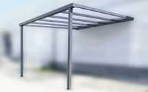ROBELIT - Pergola aluminiowa zadaszenie / antracyt 306x300cm