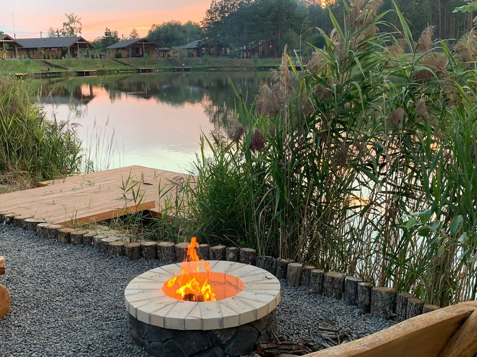 Оренда будинку на березі озера, баня, чан, риболовля, котеджі подобово