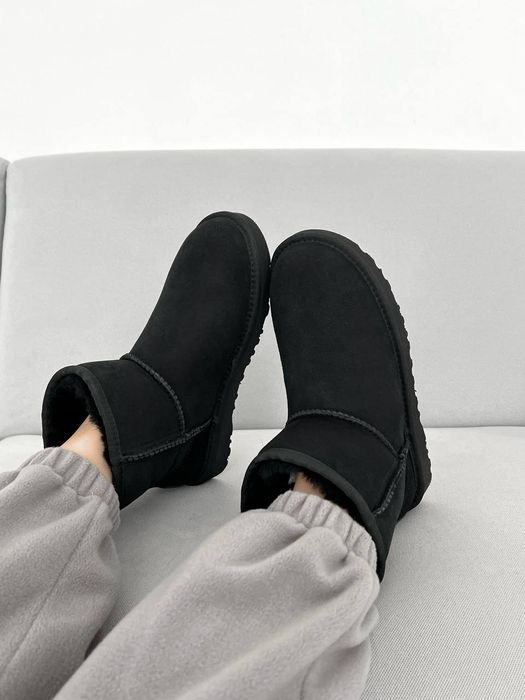 Уги Мужские UGG Mini Black (Замша) Size 42 БЕЗ ПРЕДОПЛАТИ