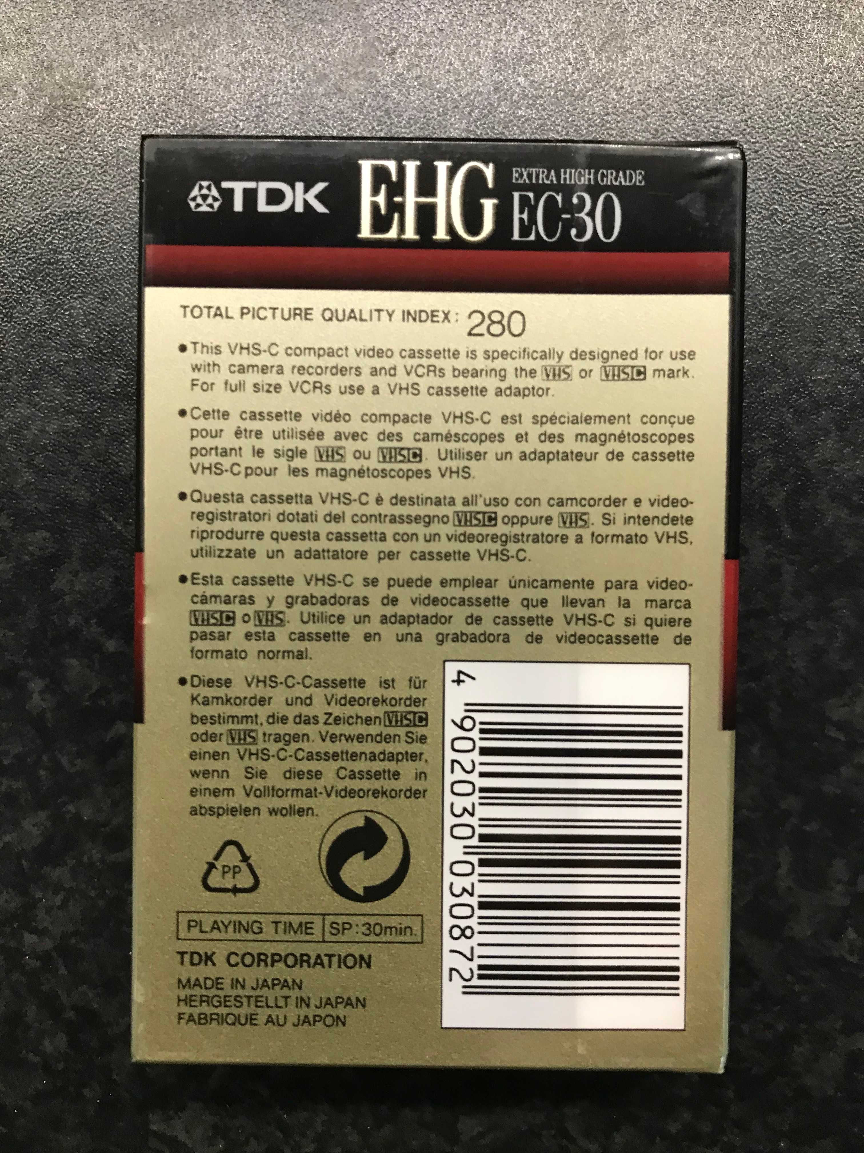 Kaseta VHS-C firmy TDK EC-30