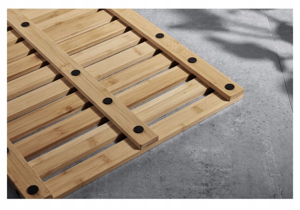 Bambusowa Mata Łazienkowa LIVARNO HOME 40 x 60 cm Wytrzymała Drewniana