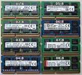 Оперативна пам'ять ноутбучна SO-DIMM DDR3/DDR4 4/8 Gb