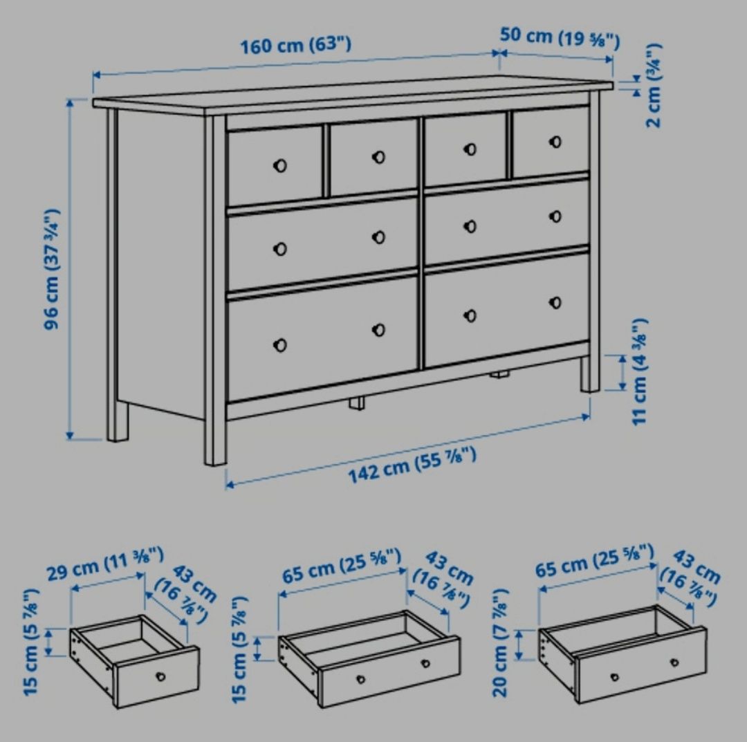 Komoda ikea Hemnes