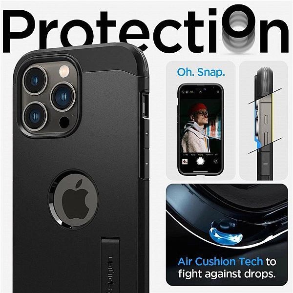 Etui Spigen Tough Armor MagSafe na iPhone 14 Pro - czarne