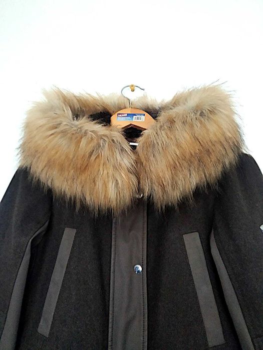 Жіноча куртка парка 1madison із вовни мельтону, з капюшоном, розмір s