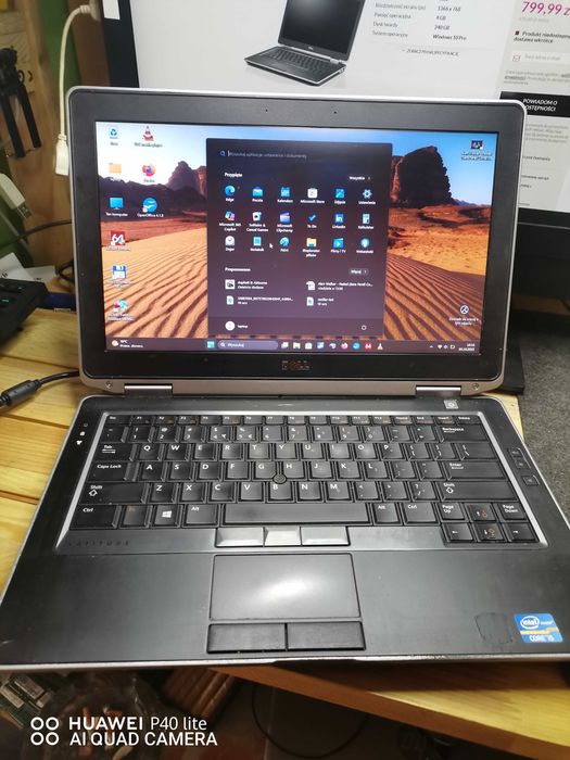laptop dell magnez alu z dyskiem ssd samsung ,4gb ram. spr z ładowarka