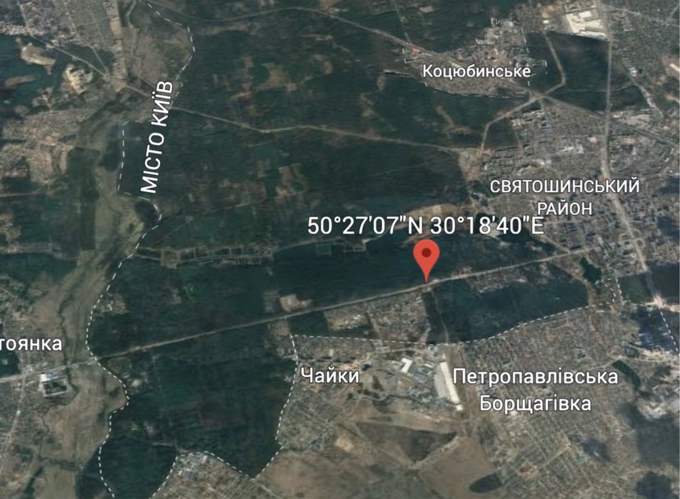 Київ, фасадна ділянка на Житомирській трасі, максимальний трафік авто
