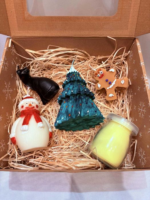 Zestaw Świeczek, świeczki Świąteczne DIY