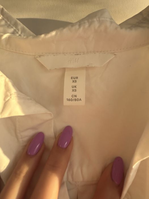 Biała koszula oversize H&M
