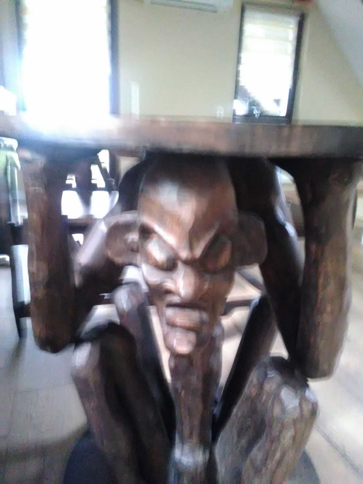 Stół Stolik kawowy drewniany Indonezja + krzesła