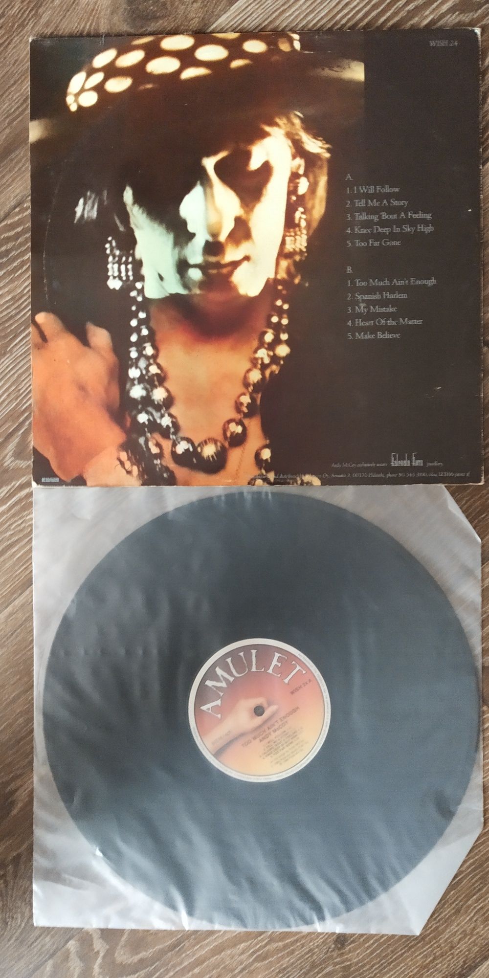 LP вінілова платівка Andy McCoy 1988