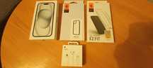 NOWY ZAPLOMBOWANY iPhone 15 128GB Czarny + Szkło + Etui!