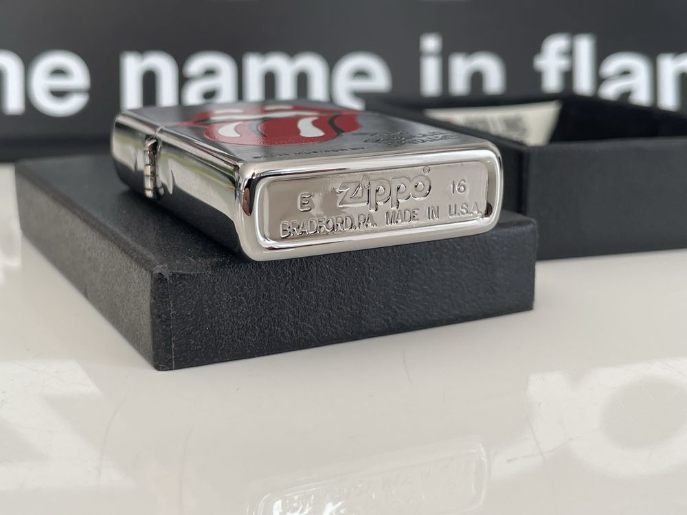 Zapalniczka Zippo 2016, The Rolling Stones, Brushed Chrome, NOWA