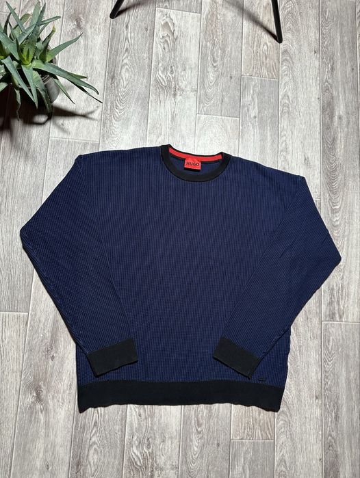 Светр Hugo Boss Scol Knitted Navy Sweater