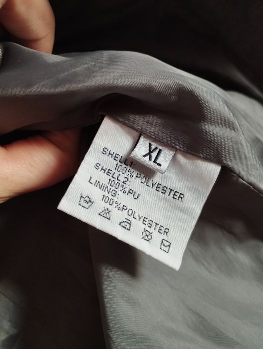 Szara kurtka przejściowa XL eko skóra ramoneska