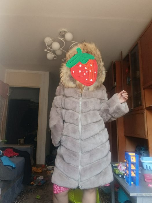 Шуба натуральна овчина світла оригінал Турція