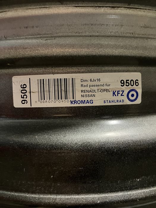 Felgi stalowe do Renault Trafic Opel Vivaro 16 cal Komplet