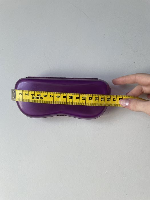 Vintage france etui futerał na okulary przeciwsłoneczne fioletowy