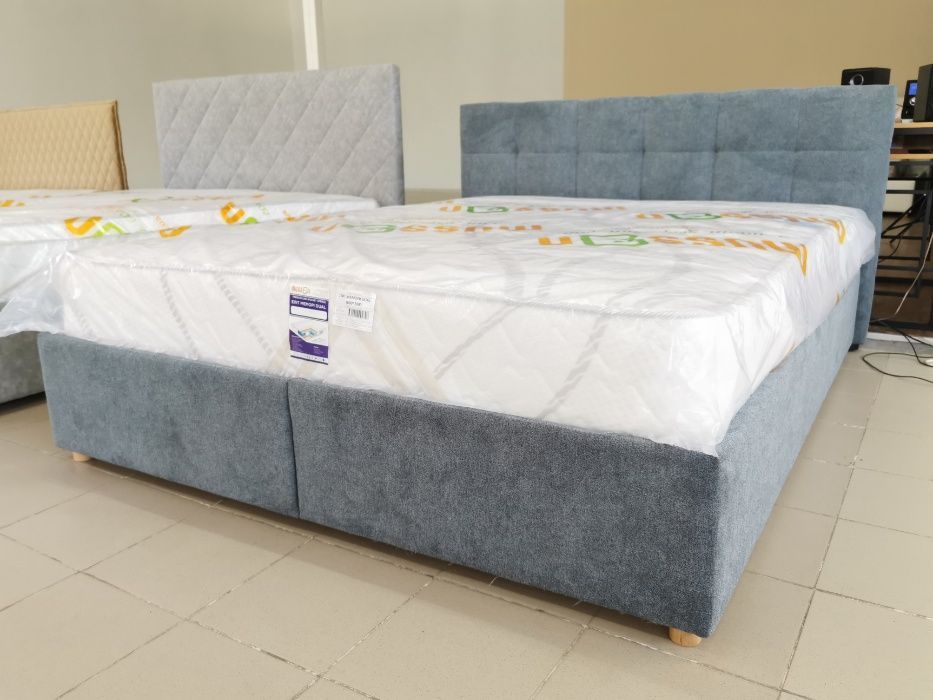 Мягкая Кровать Letto L 160Х200 с нишей для белья. Двуспальная кровать.
