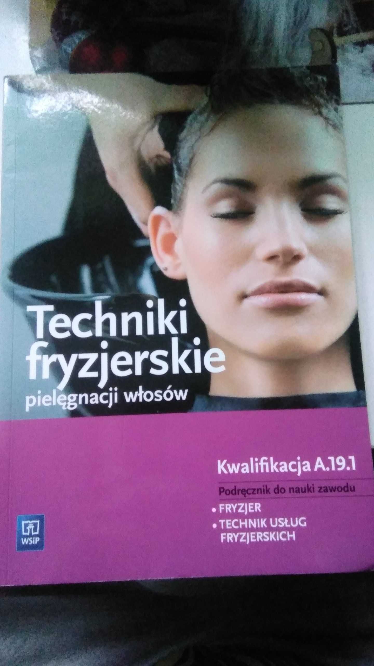 Podręczniki fryzjerskie dla klas zawodowych.