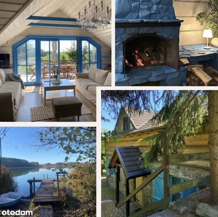 Dom na Mazurach nad jeziorem z prywatnym pomostem | Linia brzegowa