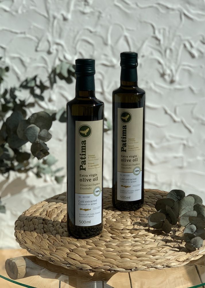 Оливкова олія Patima, 1й хол віджим, 500мл скло, Греція, о. Крит